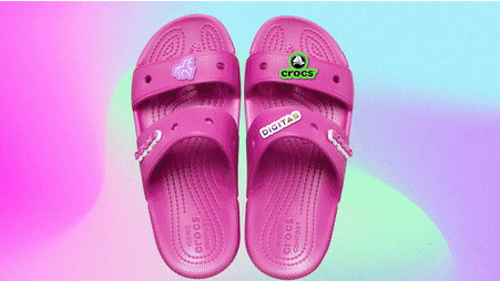 Different colored Crocs sandals